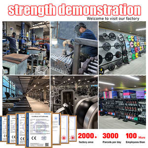 Vente en gros d'usine, plaques de musculation en caoutchouc à trois poignées personnalisables de 2,5 kg à 25 kg, ensemble de plaques de musculation, équipement de salle de sport - Product Image 2