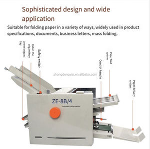 Máquina Plegadora de Papel Automática ZE8B/4 Tamaño A3 para Sobres, Folletos, Catálogos, Plegables A4 A3 - Product Image 5