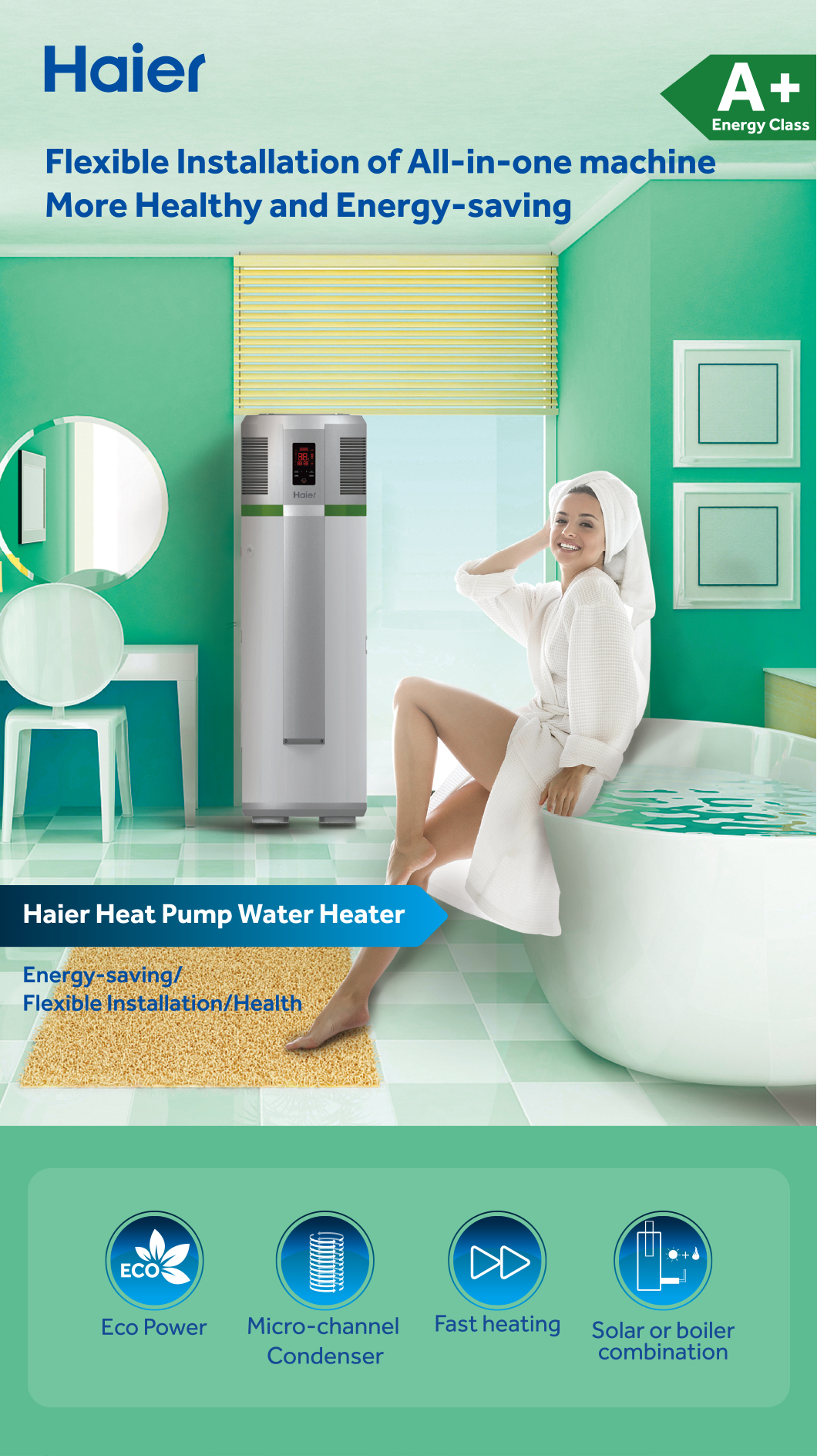Dc Pump Pemanas Air Bilik Mandi ALPHA SMART 18i 18E Instant Water
