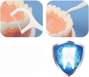 Fil dentaire réutilisable en PE en vrac avec saveur menthe, cure-dents en plastique, brosse interdentaire pour adultes, nettoyant buccal - Product Image 4