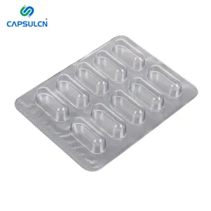 Size 00 Plastic Tablet Capsule Blister Packing Pills With 10 Holes