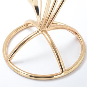 Elegante Supporto per <span class=keywords><strong>Fiori</strong></span> in Metallo Dorato, Centrotavola Artistico per Matrimoni, Tre Pallet Personalizzabili - Product Image 4
