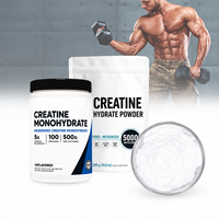 Créatine monohydrate en poudre, marque privée, OEM, sans arôme, complément nutritionnel sportif