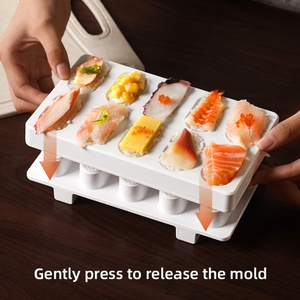 Kit de fabrication de sushi en plastique de qualité alimentaire, ustensiles de cuisine DIY pour riz, légumes, viande, comprend un moule et une machine pour les outils à sushi - Product Image 2