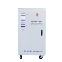 Régulateur de tension automatique (AVR) stabilisateur triphasé 380-440V 50KVA en cuivre électrique TNS Servo AC SVC