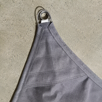 Voile d'ombrage robuste en HDPE avec bords en câble d'acier inoxydable et anneaux en D