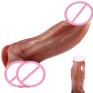 قضيب اصطناعي كبير جداً مقاوم للماء بطول 9 بوصات مع ميزات الاهتزاز والتسخين والتحكم عن بعد للنساء - Product Image 2