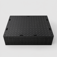 Planches de protection de sol portables en HDPE, tapis de circulation temporaires robustes pour routes de construction et accès aux équipements