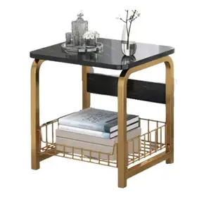 Conjunto de madeira ajustável barato industrial mesa de café