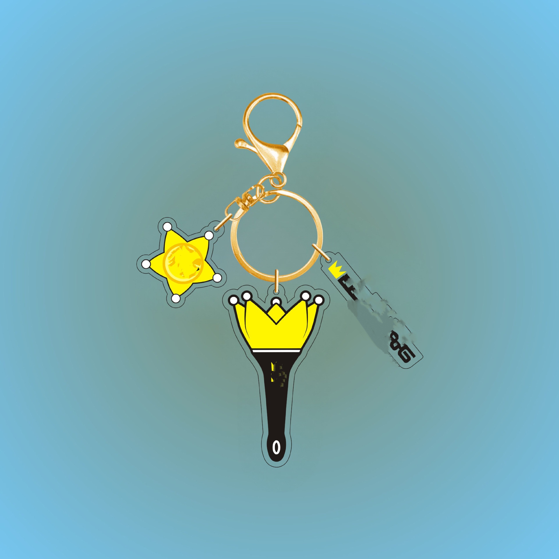 BIGBANG Lightstick keyring 黒白セット d0379db9-6f05-4ceb-9074-