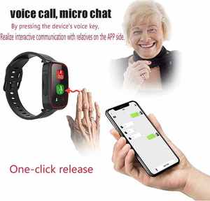 H07 watch sos <span class=keywords><strong>heartbeat</strong></span> monitor braccialetto medico 4G gps tracker rilevamento caduta per gli anziani alzheime pazienti CE RoHS certificato - Product Image 3