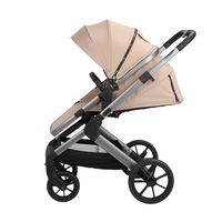 Poussette Bébé 2-en-1 Fiable 0-4 Ans avec Nacelle et Siège Haute pour Nouveau-né