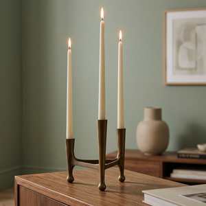 Candelabro de Hierro Negro de Lujo Hecho a Mano, Duradero, para Decoración del Hogar y Hoteles, Navidad, Bodas, Fiestas, Mesa de Comedor - Product Image 2