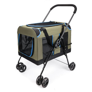 Vente en gros en usine <span class=keywords><strong>de</strong></span> grande poussette pour <span class=keywords><strong>chien</strong></span> <span class=keywords><strong>de</strong></span> haute qualité <span class=keywords><strong>de</strong></span> luxe 4 roues poussette pour animaux <span class=keywords><strong>de</strong></span> compagnie chat chariot pour <span class=keywords><strong>chien</strong></span> pour <span class=keywords><strong>chien</strong></span> - Product Image 1