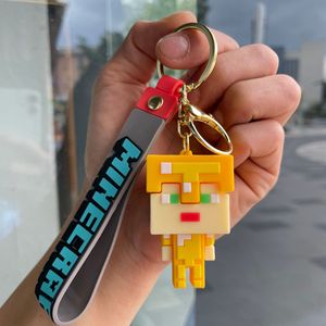 Wowei mới sáng tạo 3D sandbox trò chơi PVC thợ mỏ trò chơi minecrafts Keychain Túi Mặt dây chuyền - Product Image 4