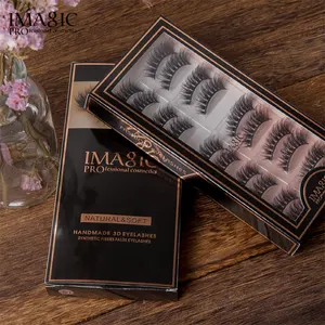 IMAGIC 10 Pairs Natural False Eyelashes 3d Fake Eyelashes For Beginners Eyelash Extensions