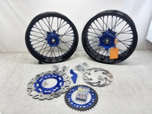 Nouvelles roues à rayons pour moto Supermotos 17 pouces en alliage d'aluminium YZ125 YZ450F CRF <span class=keywords><strong>2022</strong></span> Ensemble de roues - Product Image 2