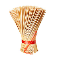 Brochettes de bambou enrobées de sucre, brochettes de barbecue jetables, vente en gros commerciale, boîte de 6 kg