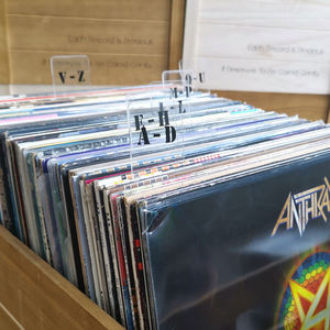 Acrylic LP <b>Vinyl</b> Record Classification Card 6 Piece Horizontal Vertical Quick Classification Label Durable Record Organizer - Product Image 1