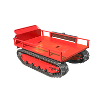 Afstandsbedienbare Transporter RC Zelflossende Rupsbandconstructie Bouw Rupsdumper Aanhangwagen Mini Dumper Truck 15PK Benzine Motor