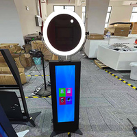 Cabina de Fotos Todo en Uno DSLR Nueva para iPad con Pantalla Táctil LCD, Robot Giratorio 9.7 11, Combo de 3 Piezas e Impresora Vintage