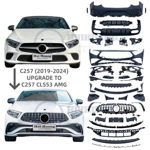 All'ingrosso paraurti per auto <span class=keywords><strong>Mercedes</strong></span> CLS350 CLS400 CLS450 W257 <span class=keywords><strong>C257</strong></span> aggiornamento a CLS53 AMG Kit corpo paraurti anteriore punte diffusore griglia - Product Image 1