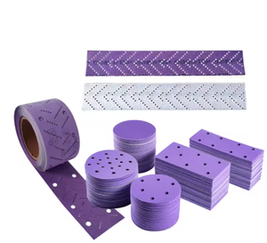 Disco de lijado de diamante para <span class=keywords><strong>afilar</strong></span> cuchillos, disco de lijado de cerámica púrpura, papel de <span class=keywords><strong>lija</strong></span> <span class=keywords><strong>con</strong></span> respaldo de bucle de gancho de 150mm y 6 pulgadas - Product Image 5