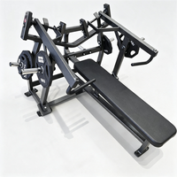 Équipement de musculation professionnel pour la musculation pectorale, banc de musculation horizontal isolaire à charge par disques pour salle de sport