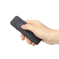 Télécommande RF/BLE noire à 9 boutons de qualité supérieure, code fixe/rolling, en métal et plastique, pour projecteurs et systèmes VOD