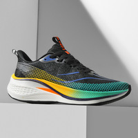 2025 nouvelles chaussures de course de vitesse pour hommes respirant maille supérieure couleur vive bloc conception anti-dérapant baskets pour Marathons