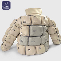 Vestes matelassées pour hommes YuFan de haute qualité, style clavier, fabrication sur mesure avec logo, manteau d'hiver pour hommes