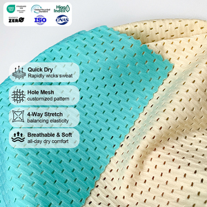 Tissu jacquard en nylon élasthanne extensible dans les <span class=keywords><strong>4</strong></span> sens, doux au toucher, pour sous-vêtements, vêtements de yoga, maillots de bain - Product Image 1