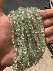 Perles de pépites d'améthyste verte facettées A A A+ 8'' (5x7-4x6mm) - environ - brin de 20cm - Fournitures de pierres précieuses - Product Image 2