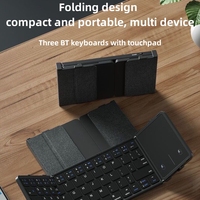 Keyboard Mini BT-1503 untuk Laptop, Smartphone, Tablet, Android, iOS, Keyboard Lipat Nirkabel Pintar Umum