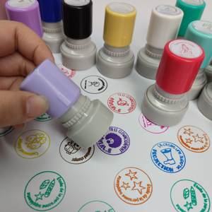 Stempel Otomatis Warna Pastel Lembut <span class=keywords><strong>HA</strong></span> Flash Seri <span class=keywords><strong>HA</strong></span> dengan Kotak Penyimpanan dan Tinta, Promo Panas Australia - Product Image 6