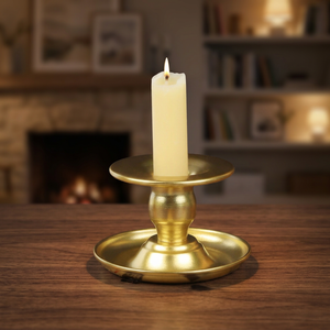 Candelabro Giratorio de Hierro Chapado en Oro de Lujo, 1 Color, Bandeja para Velas Aromáticas Románticas, Regalo Creativo de Navidad - Product Image 3