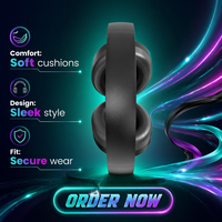 Headphone Nirkabel Premium BT 5.3 2.4GHz Dual Mode ANC Peredam Kebisingan Latensi Rendah Headset Gaming USB Dongle IPX-6 Over-Ear