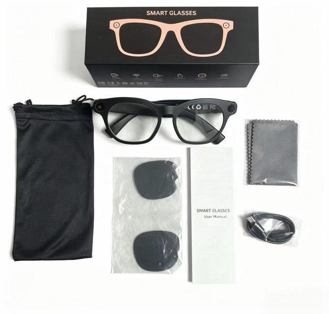 2026 Newest CY03 Smart Glasses With 8MP High Definition Camera Supports TikTok Live Streaming AI Chat GPT Translation for 2 Lens