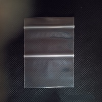 Sacs plastiques transparents à double fermeture éclair réutilisables, petite taille 4x7cm 5x7cm 6x8cm, pour emballage de bijoux