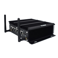 Mini PC Industrial Sin Ventilador HYSTOU, Core I7 10610U, 6 LAN 2.5G, I225, Router con Software PfSense, Dispositivo Firewall, Computadora 4K