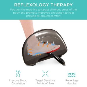 Phenitech neuer Fußmassagegerät mit Heizung und verstellbarer Latte, spezielle Heißtherapie, 5-in-1 Reflexologie-Systeme