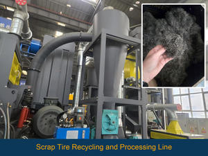 Machine de recyclage de pneus en poudre fine de caoutchouc de rebut Machine de recyclage de pneus de rebut Broyeur de déchiquetage - Product Image 3