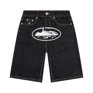 Shorts en jean <span class=keywords><strong>Corteiz</strong></span> Style Alcatraz imprimé pour homme, coupe ample et décontractée, 100% coton, délavé, streetwear, hip hop - Product Image 2