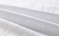 Ensemble de literie de chambre à coucher 100% coton, drap de lit de couleur blanche, taille unique en percale