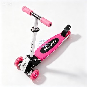 Patinete Infantil Rojo con Ruedas de PU, Altura Ajustable, Ligero, de Tres Ruedas, para Actividades al Aire Libre, de 3 a 6 Años - Product Image 5