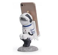 Support universel d'astronaute, en résine, pour téléphone portable, tablette, bureau, mignon