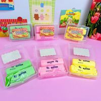 Lot de 2 jouets anti-stress en TPR, texture beurre croustillant, personnalisables avec logo, faits à la main, pour soulager le stress
