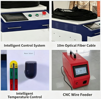 Équipement de soudage au laser à fibre portable manuel, nouveau, soudeuse laser industrielle 4 en 1, machine de soudage, de découpe et de nettoyage des métaux