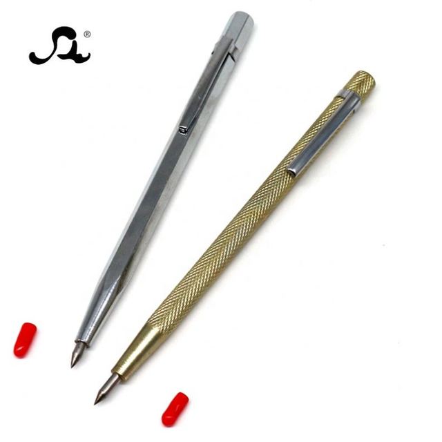 Chrome Vanadium Steel Carbide Tip Scriber Pen Glass Cutter Cutting Tool Metal Scriber Pen for Glass Ceramic