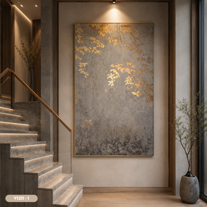 HALO Vietnam Vente en gros d'art mural abstrait moderne en verre trempé, peinture décorative de luxe pour la maison, fabricant, service OEM ODM - Product Image 2